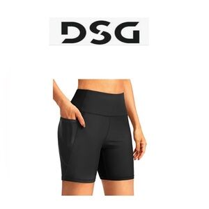 DSG Women Black Biker Shorts L